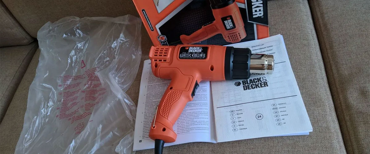 BLACK+DECKER Heat Gun, 1350 Watt, Dual Temperature Settings, Corded (HG1300)