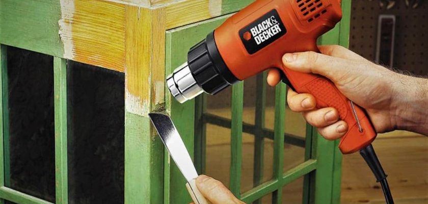 How to strip paint with a heat gun?