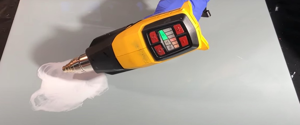 rules of using a heat gun on resin