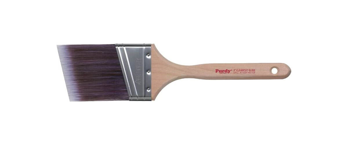 Small Angled Paintbrush for Cutting In Piping, Tufting, Etc.