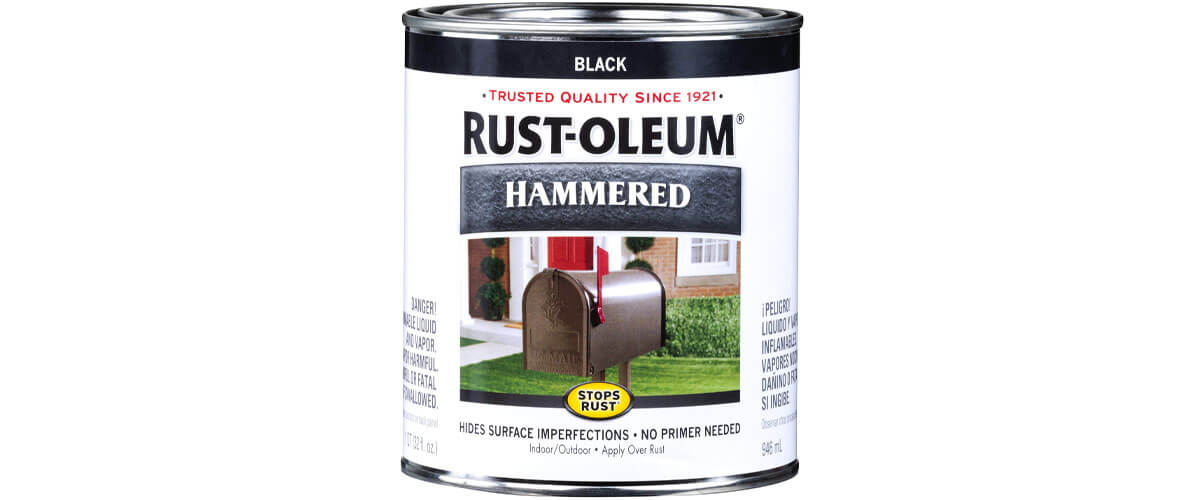 Rust-Oleum Hammered features