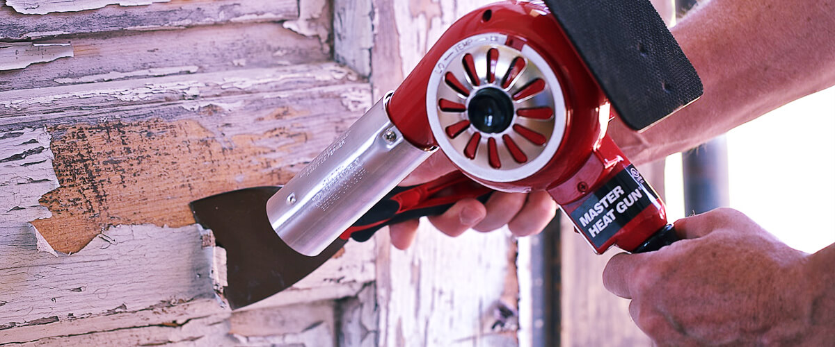 tools and materials required to removing paint with a heat gun